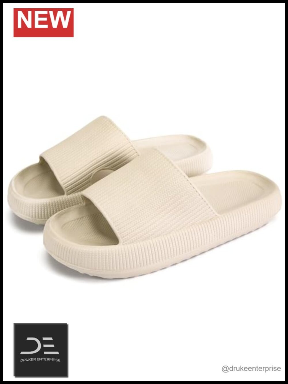 Cloud Slippers, Lightweight Thick Sole Non-Slip Shower Slides Indoor Bathroom